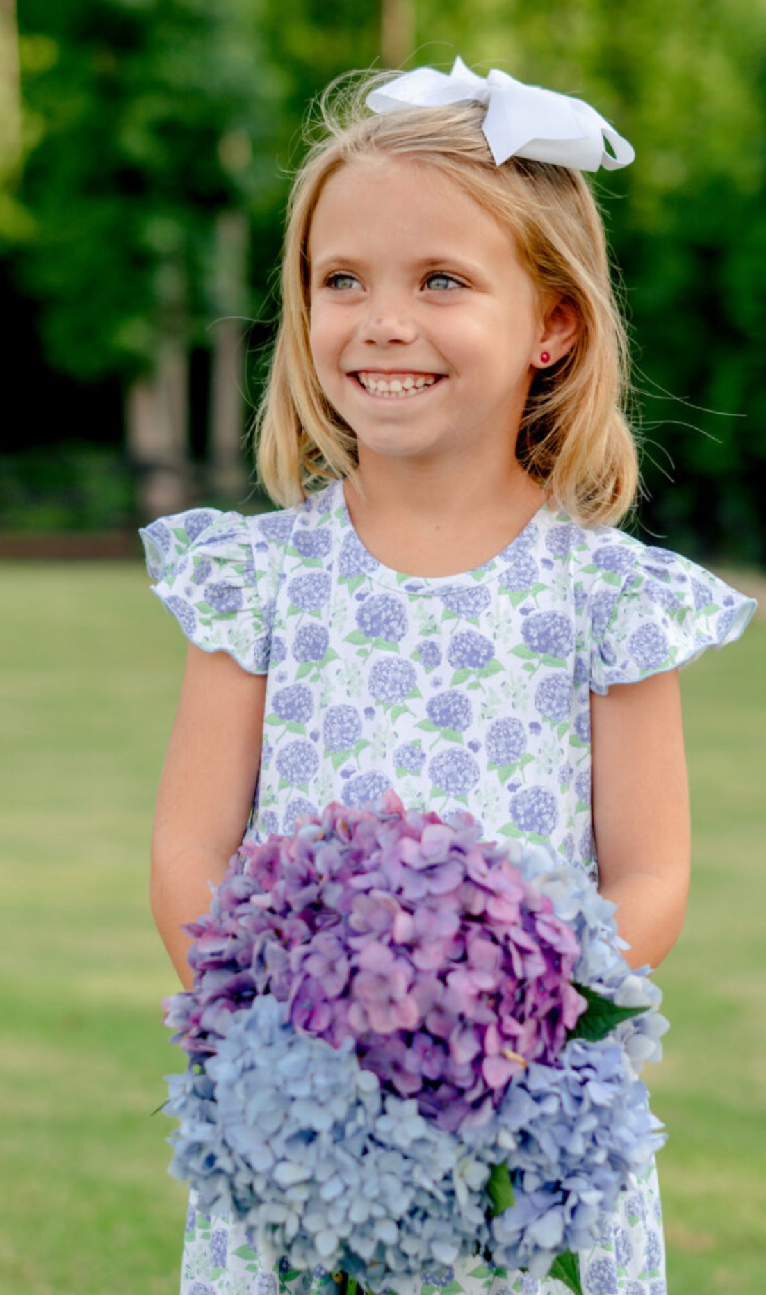 Bloomstruck Hydrangea Maxi Dress