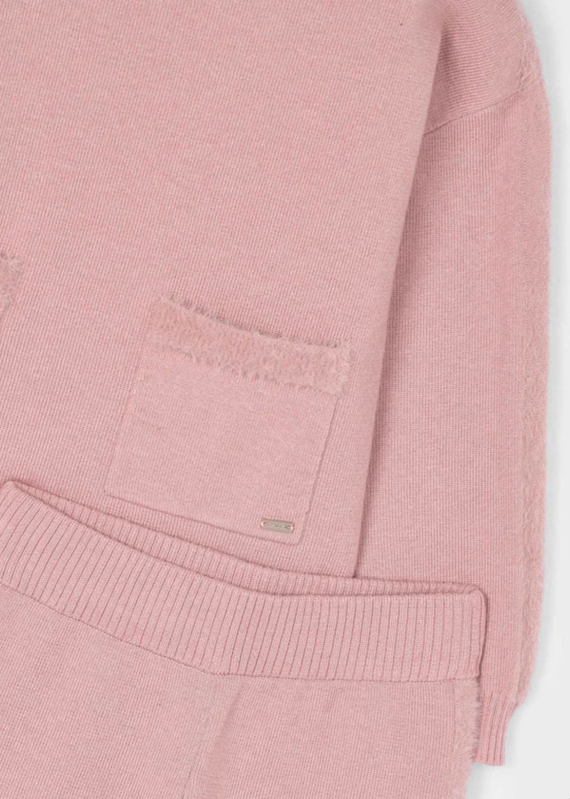 Girl Knit Pants and Hoodie Set- Makeup