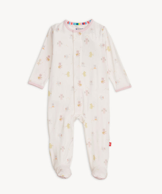 Pink Baby Beats Modal Footie