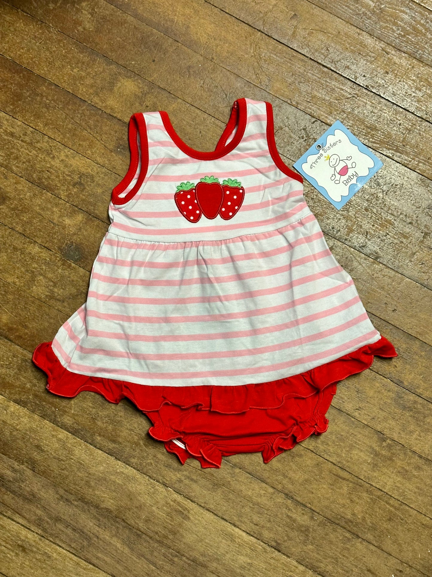 Strawberry Girls Bloomer Set