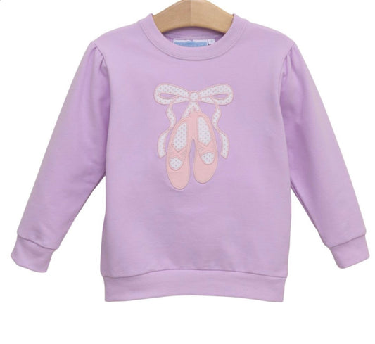 French Terry Pullover- Ballet Shoes