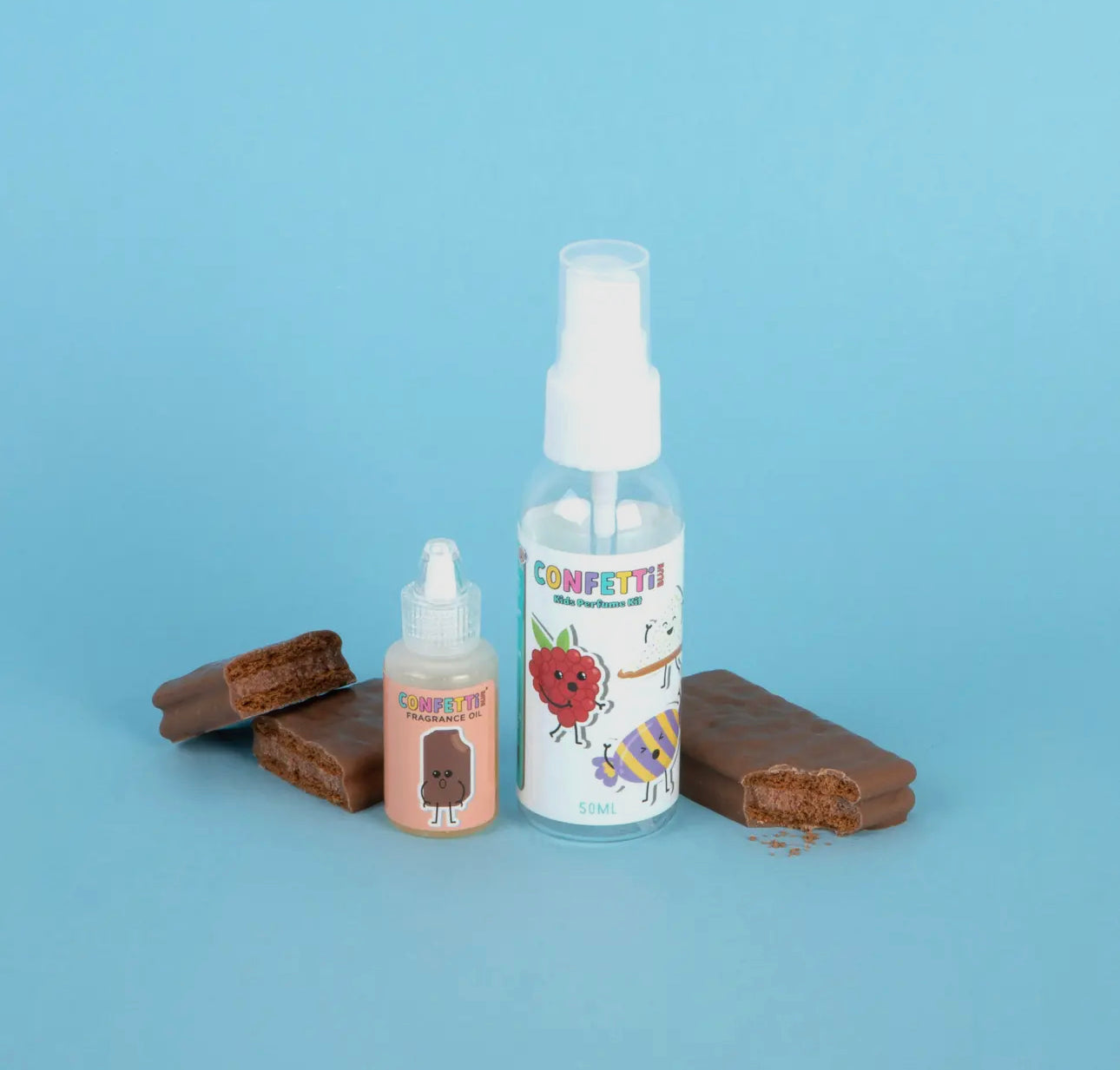 Chocolate Biscuit Fragrance Oil and Perfume Bottle