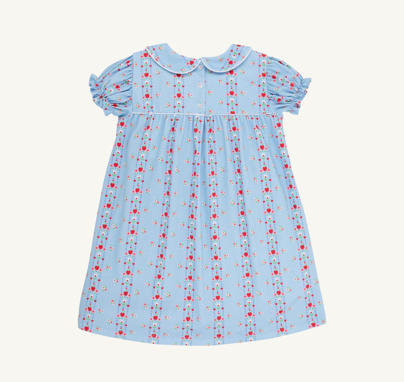 Holly Day Dress-First Day Flowers/Worth Ave White/Richmond Red