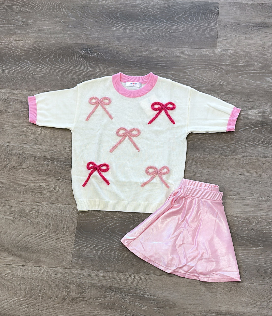 Metallic Pink Skort