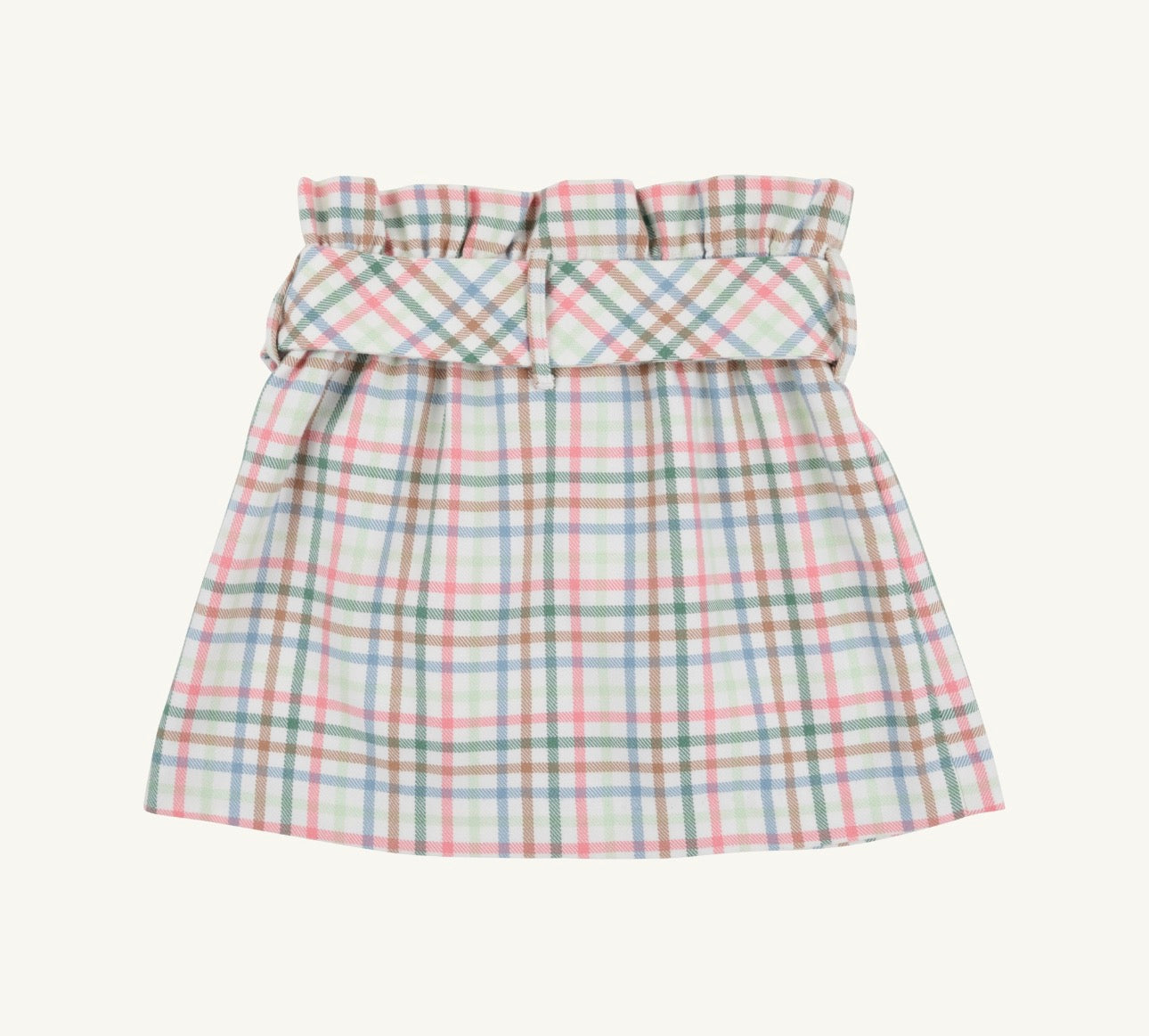 Beasley Bow Skirt-Woven Yarn- Manalapan Plaid