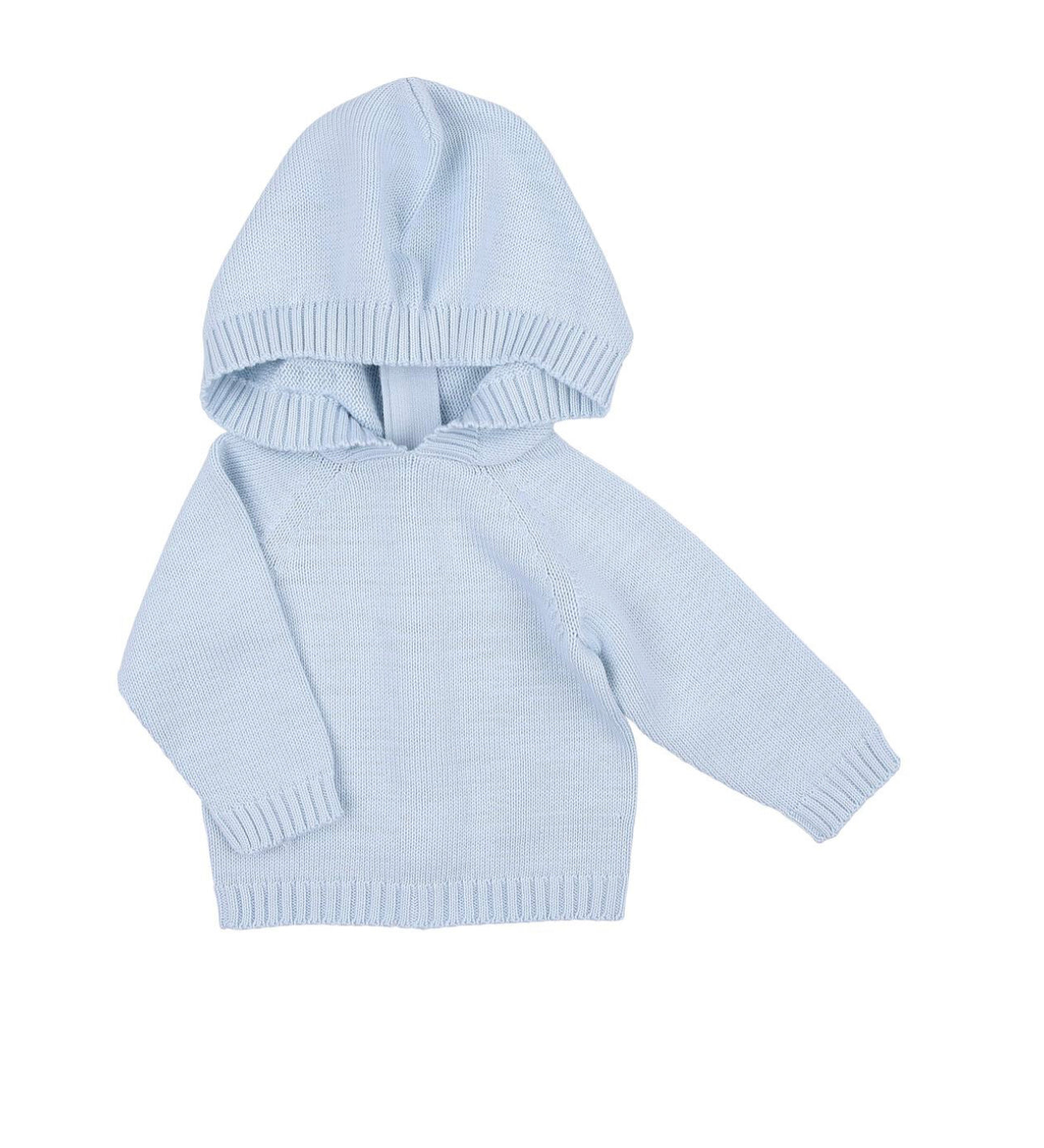 Essential Knits Blue Hooded Zip Pullover