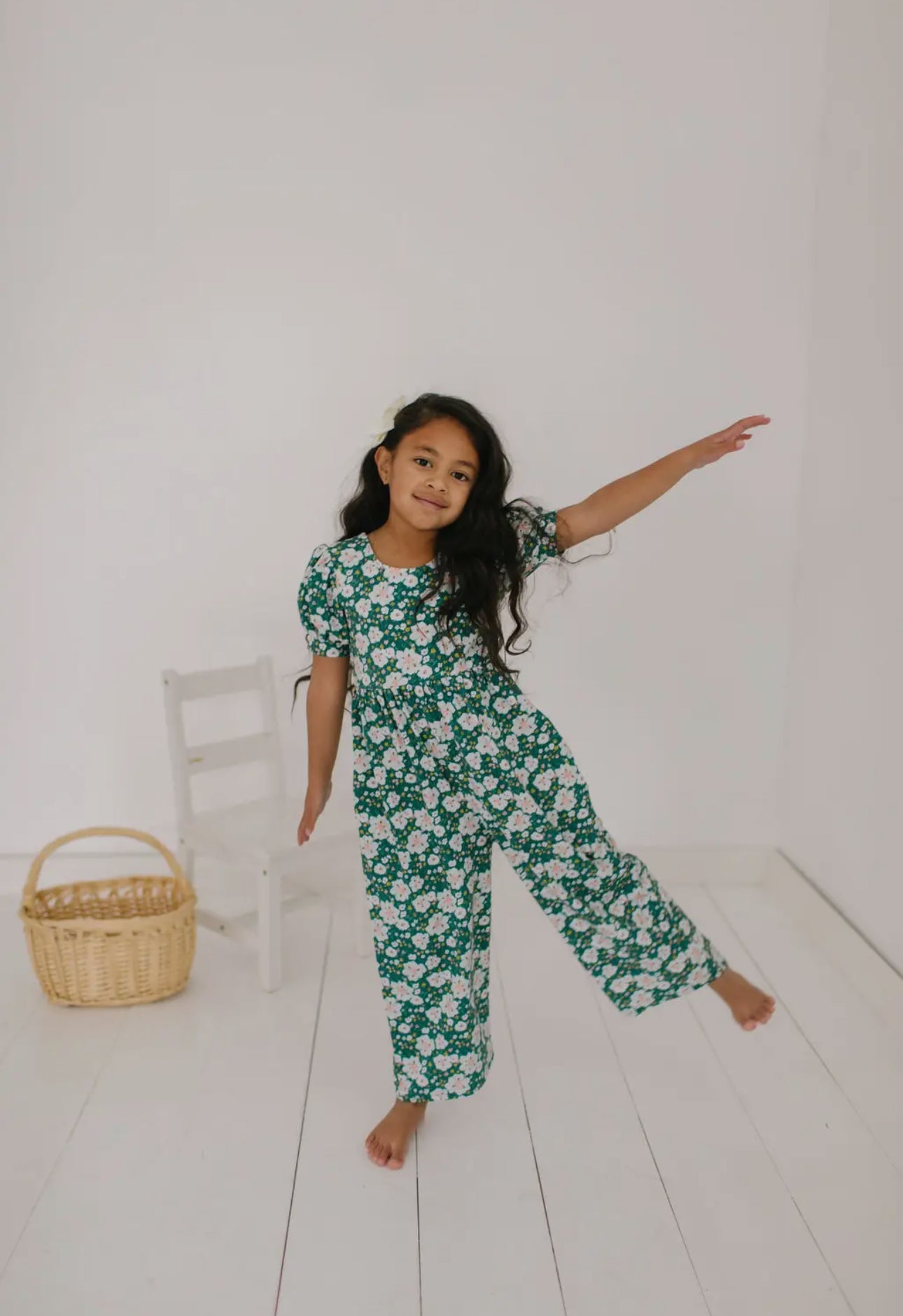 Puff Leggy Romper in Canyon Flower