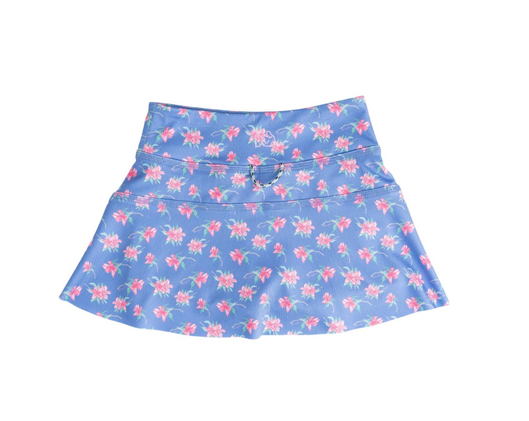 Girls' Tennis Twirl Skort- Azalea Blooms Print