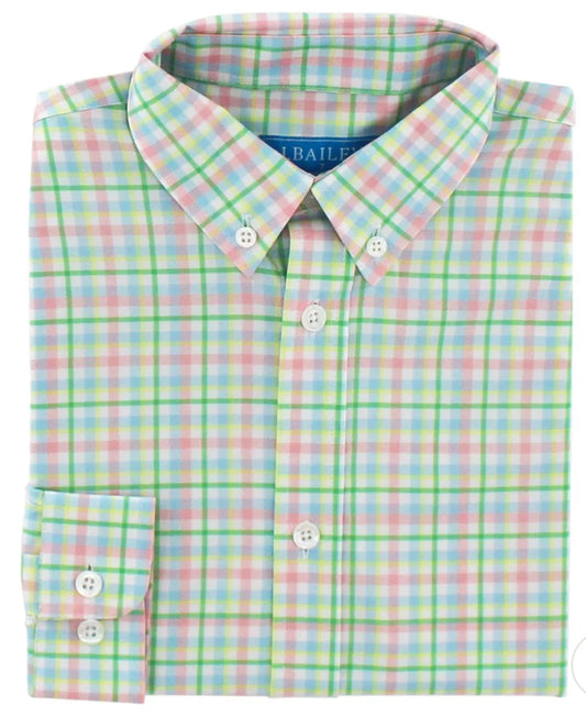 Performance Roscoe Button Down Shirt- Springtime