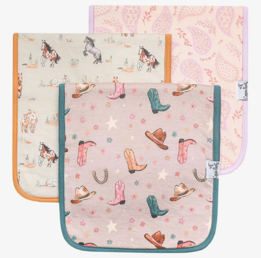 Cheyenne- 3 Pack Premium Burp Cloth