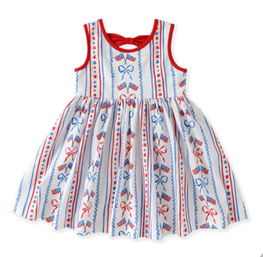 Stars and Bows Flare Dress