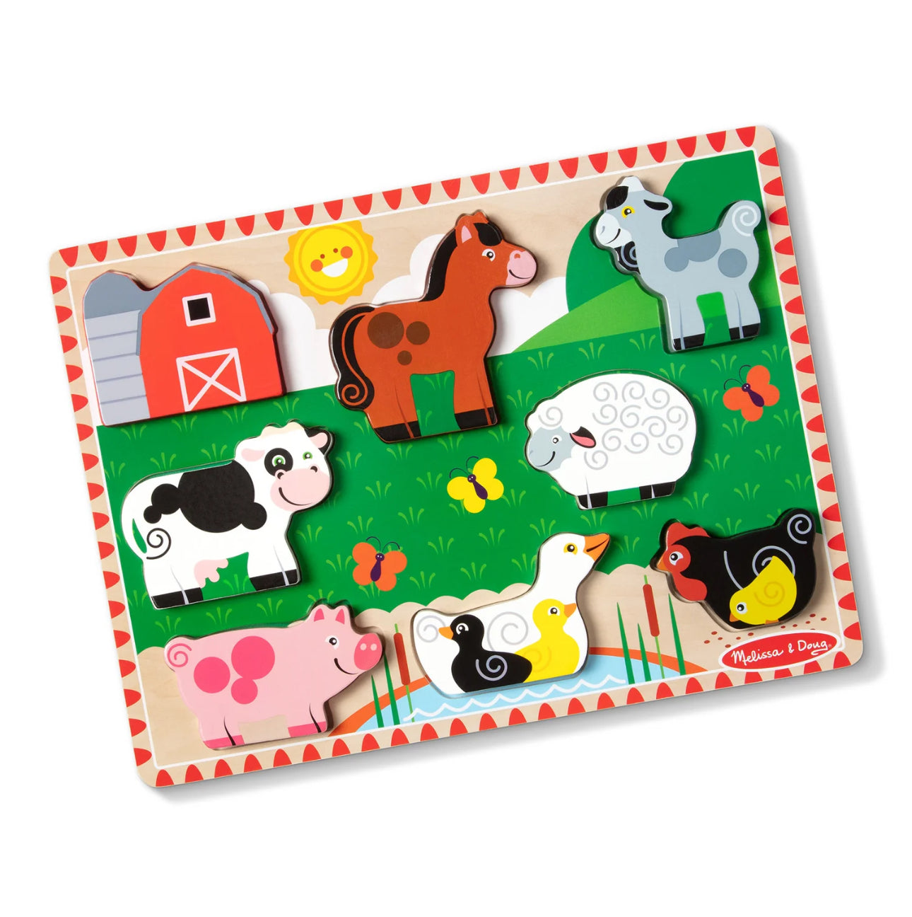 Farm Animals Chunky Puzzle - 8 Pieces