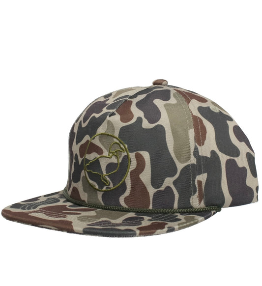 BOYS SPORTSMAN ROPE HAT VINTAGE CAMO