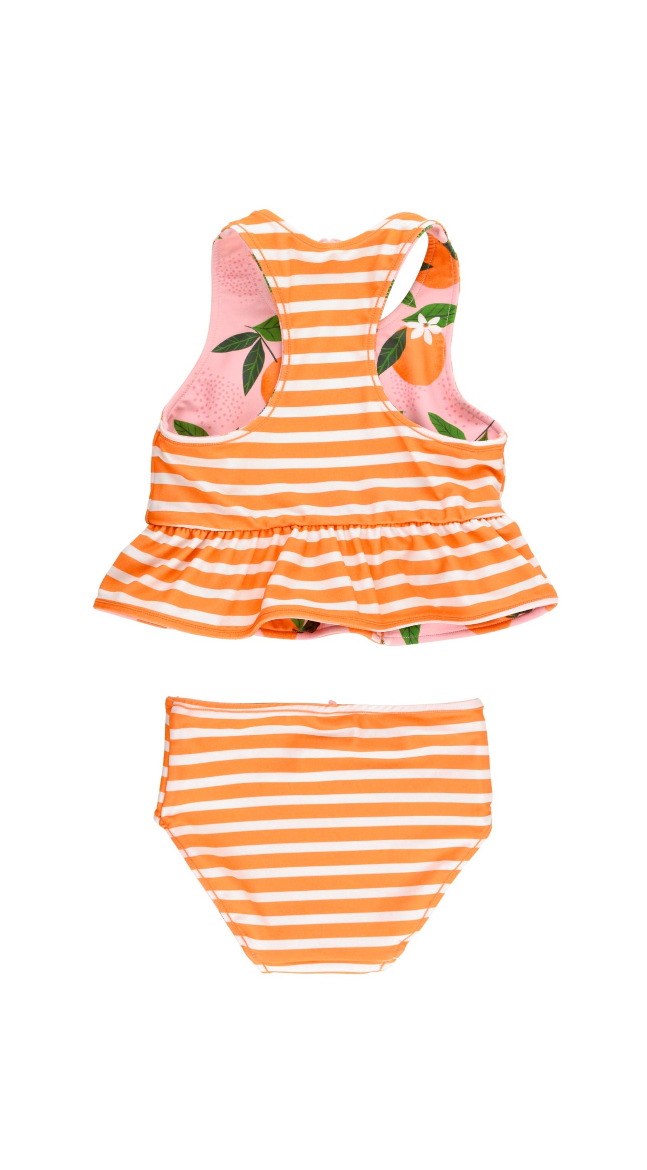 Reversible Peplum Tankini-Orange You the Sweetest