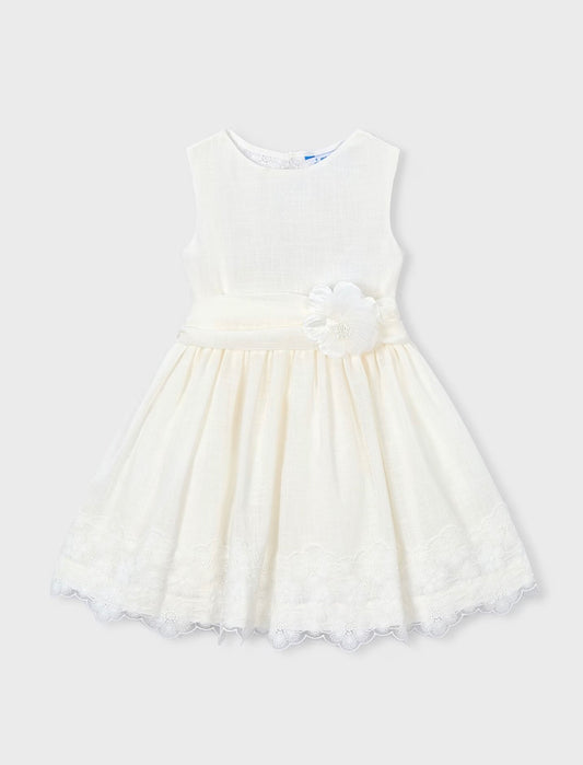 Natural-Girl Embroidered Dress