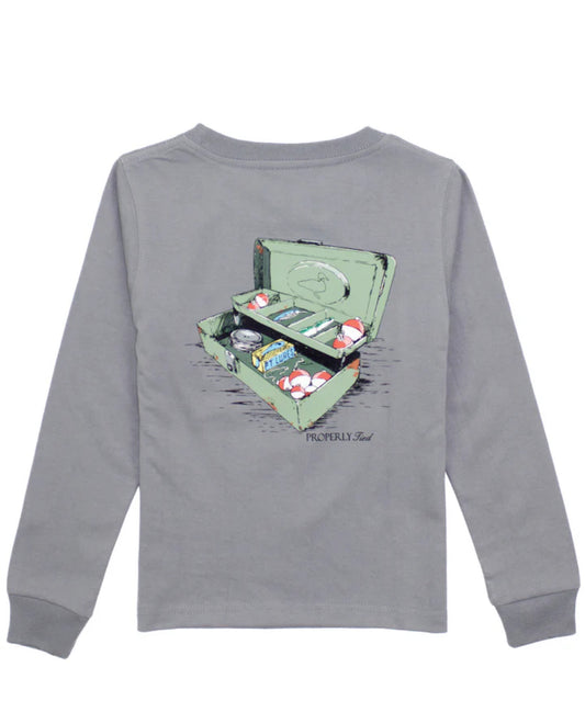 Boys Tackle Box LS Battleship Grey