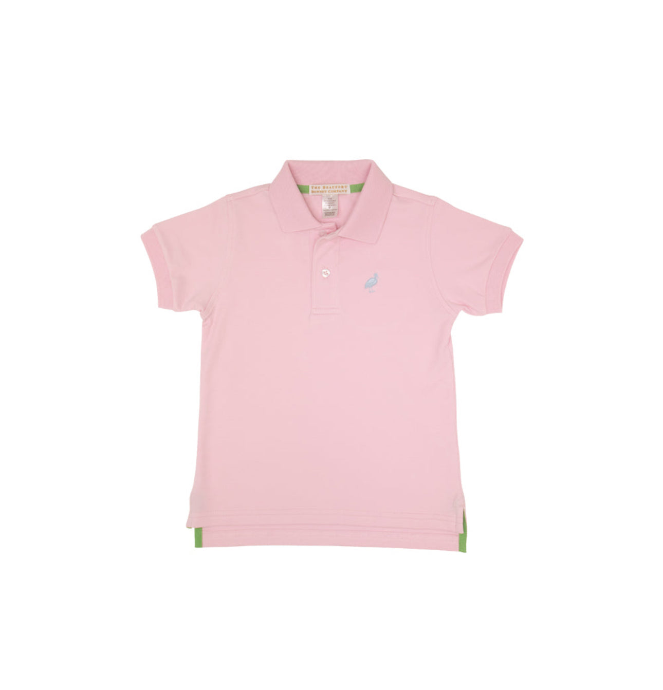 Prim and Proper Polo SS- Palm Beach Pink, Buckhead Blue