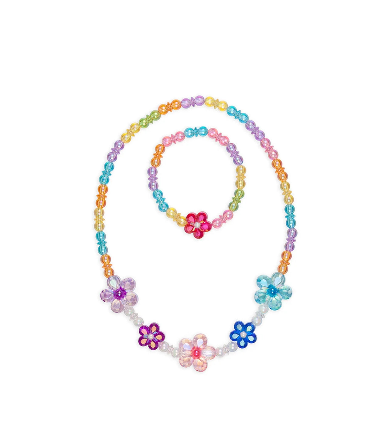 Blooming Beads Necklace and Bracelet Set