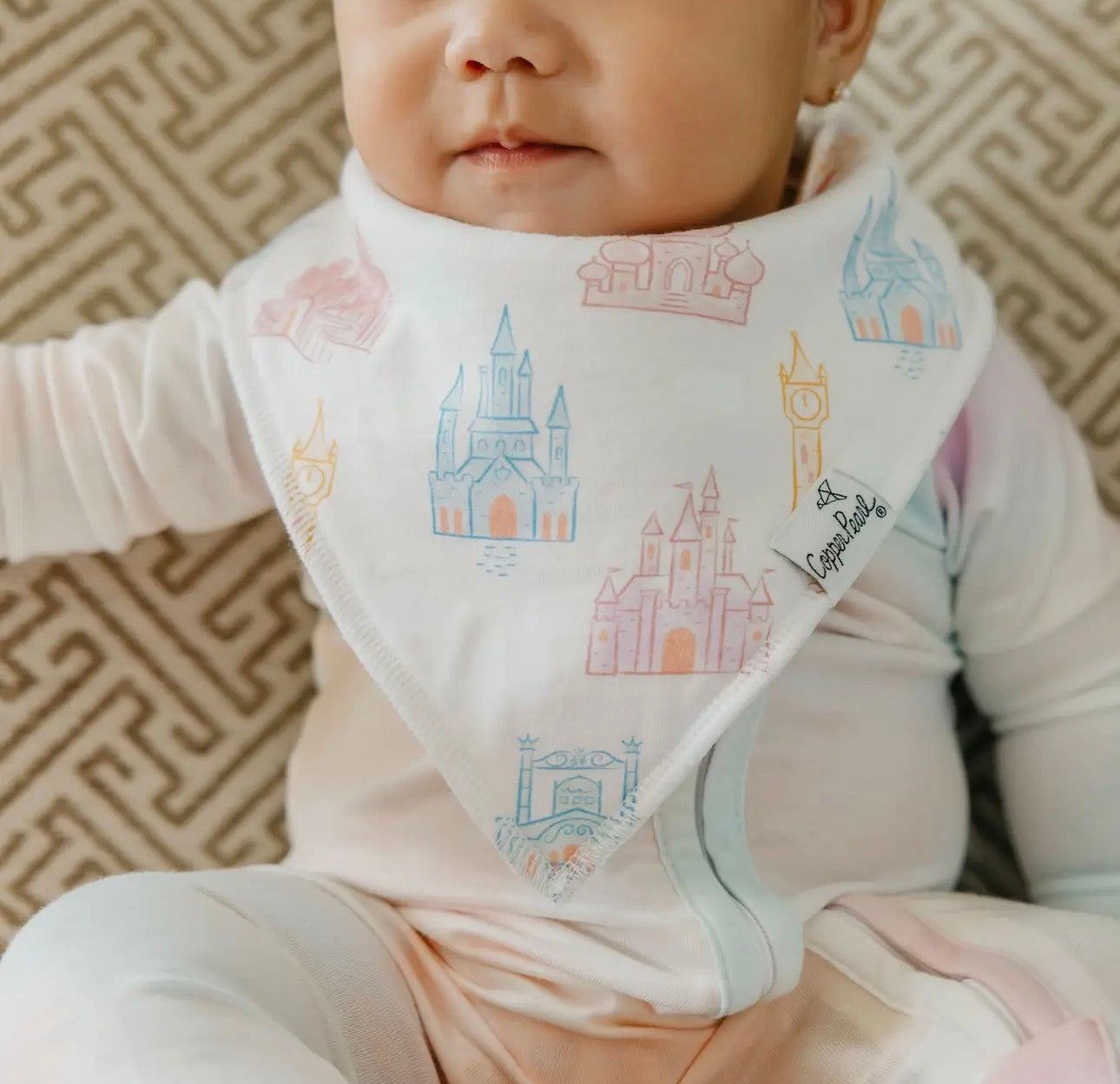 Disney Princess- 4 Pack Baby Bandana Bibs