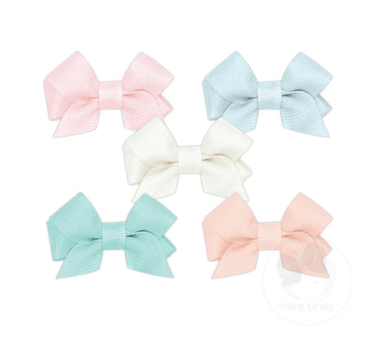 Five Tiny Front-tail Grosgrain Bows