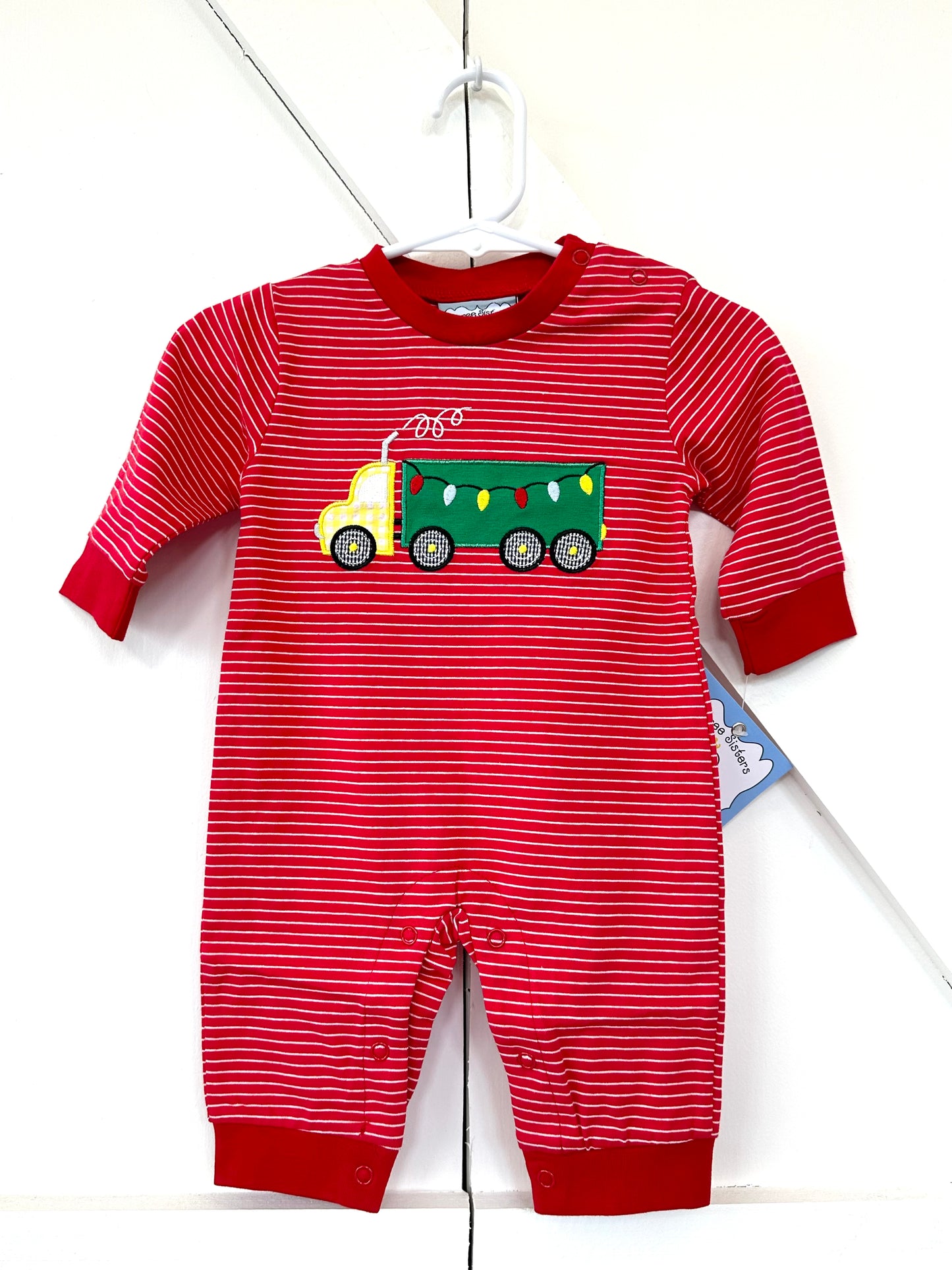 Christmas Lights Boys Romper