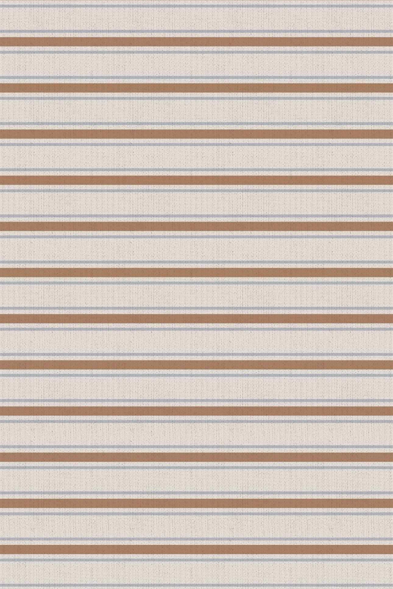 Vintage Stripe-Brown- 2 Way Zipper Footie