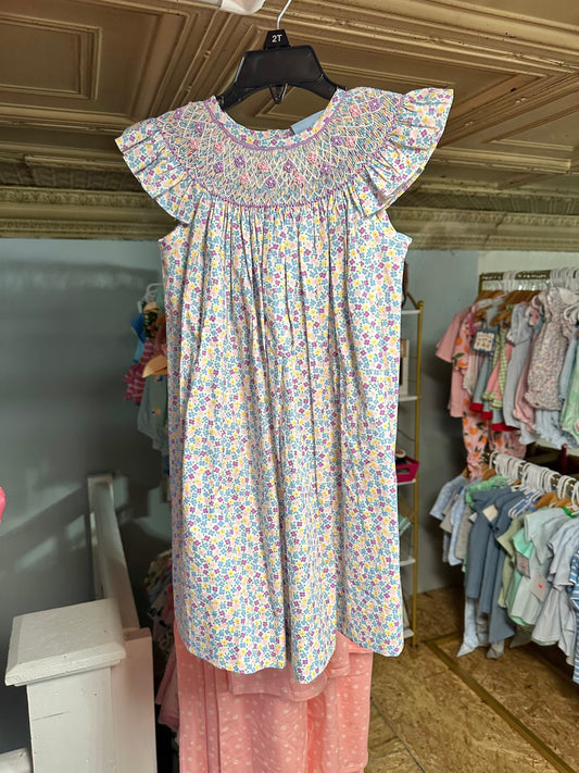 Spring Floral Smocked Dress