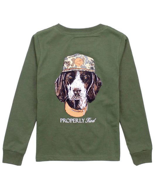Boys Man's Best Friend LS Olive