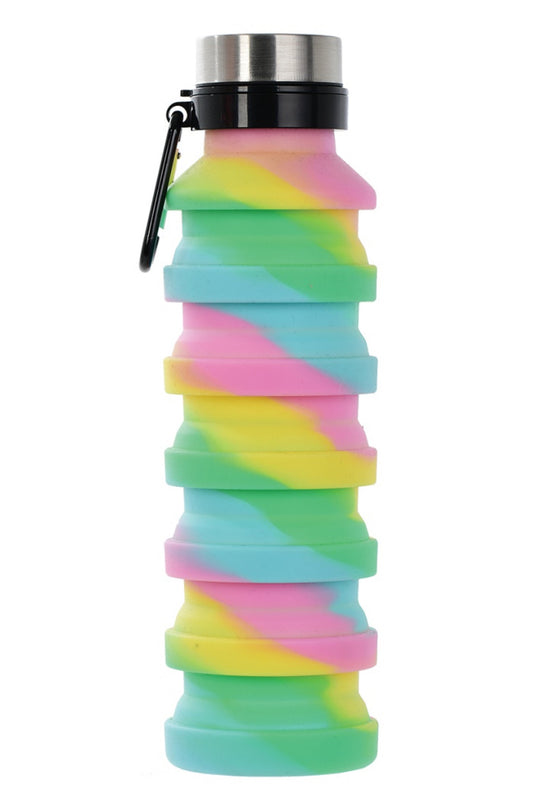 Swirl Tie Dye Collapsible Water Bottle