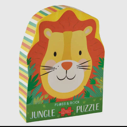 Lion 12pc Shaped Jigsaw w/ Shaped Box