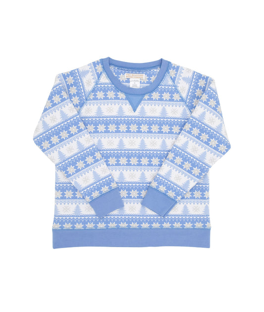 Smitty Sweatshirt-Fairisle Flurries (Blue)/Barbados Blue