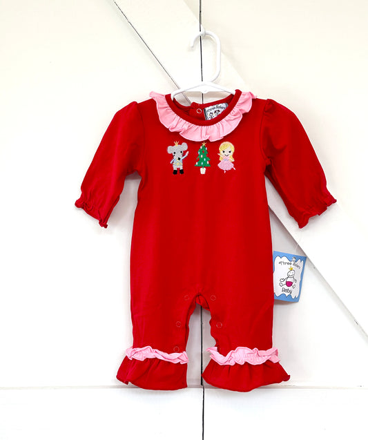 Nutcracker Appliqué Girls Romper