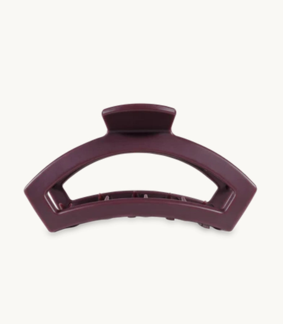 Open Burgundy Bliss Small Hair Clip