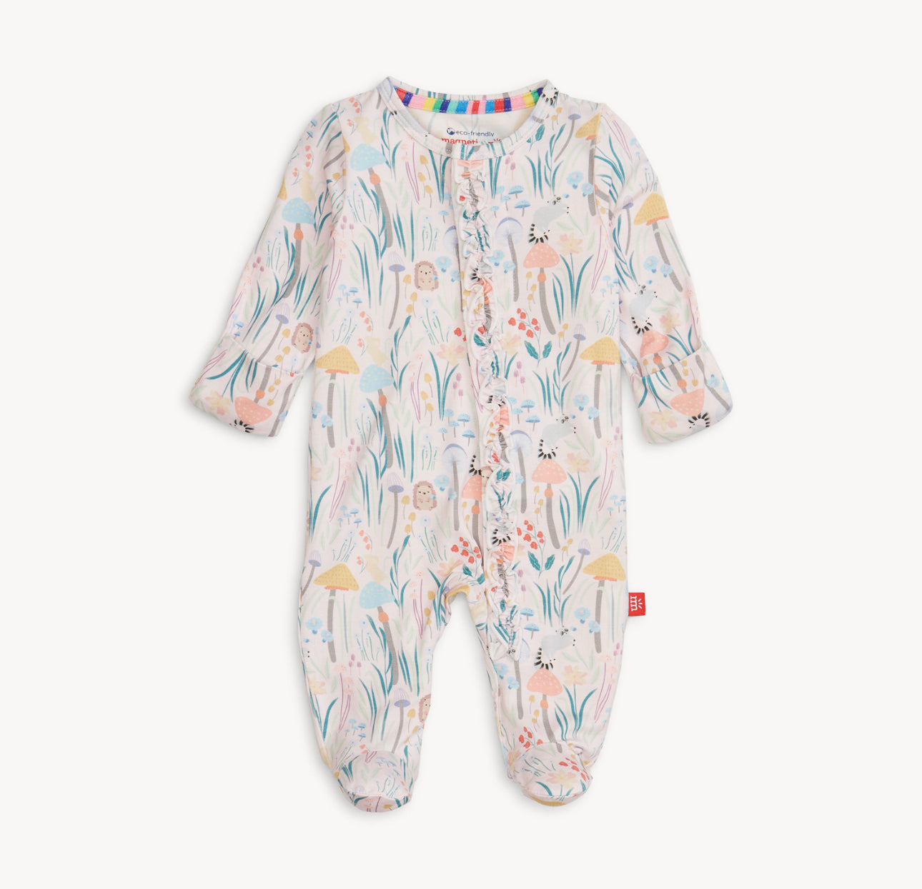 Shroom and Bloom Modal Footie w/ Ruffle