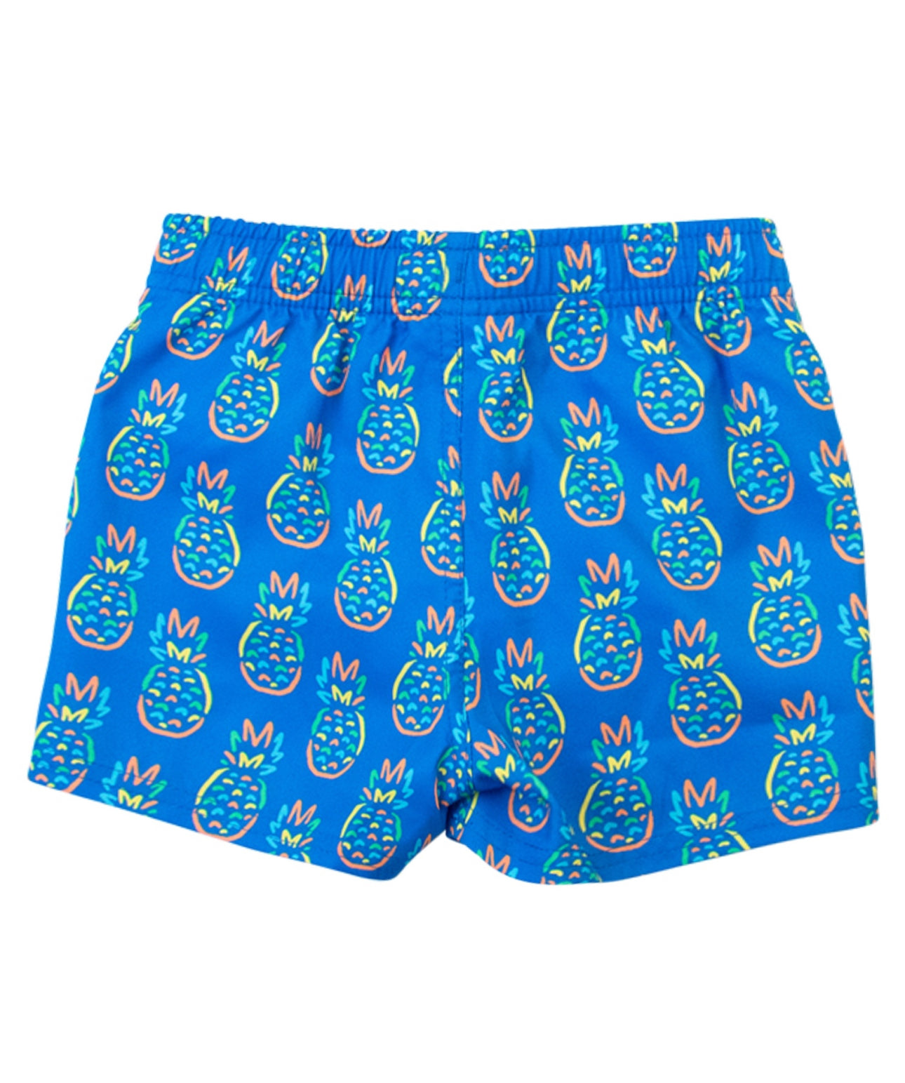 Swim Trunks- Neon Blue Pineapples