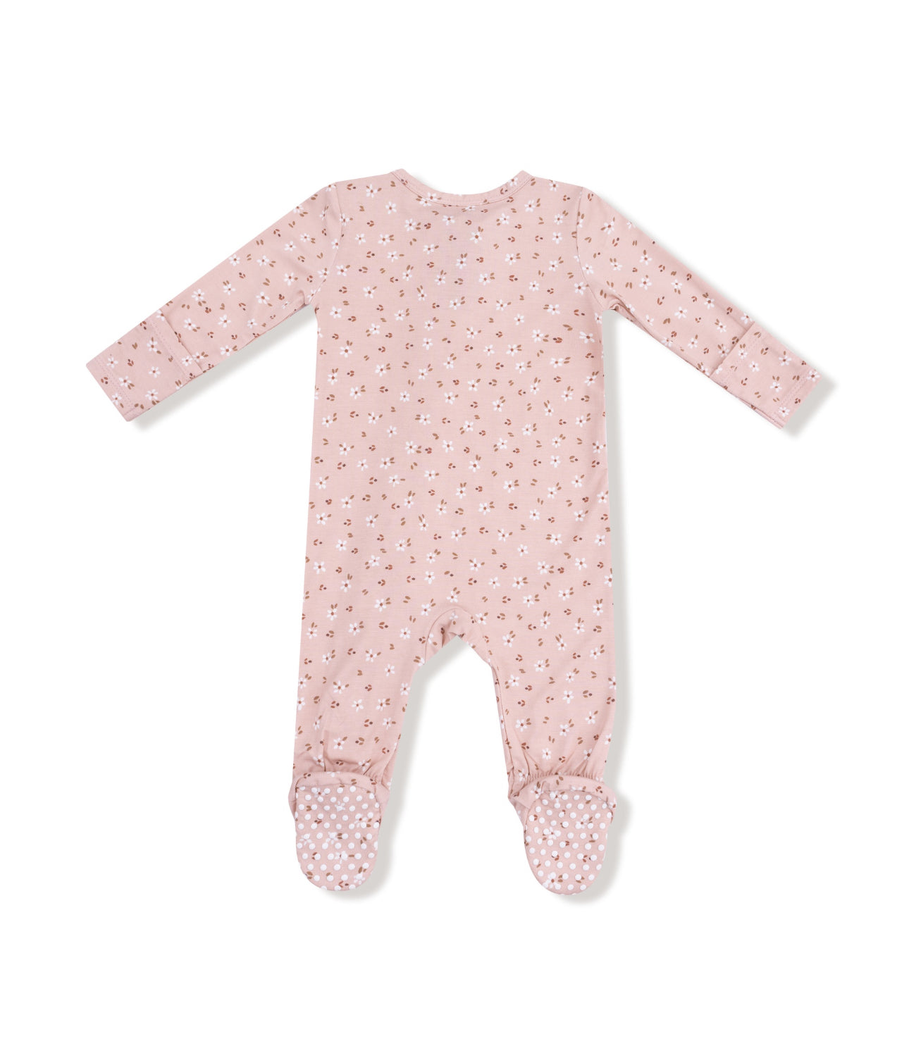 Carrie Floral-Bamboo-2 Way Zipper Footie