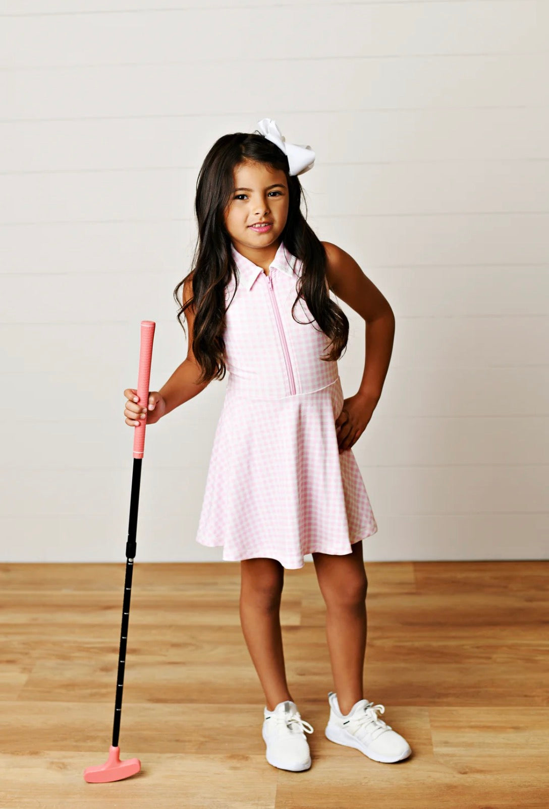 Pink Gingham Tennis Dress