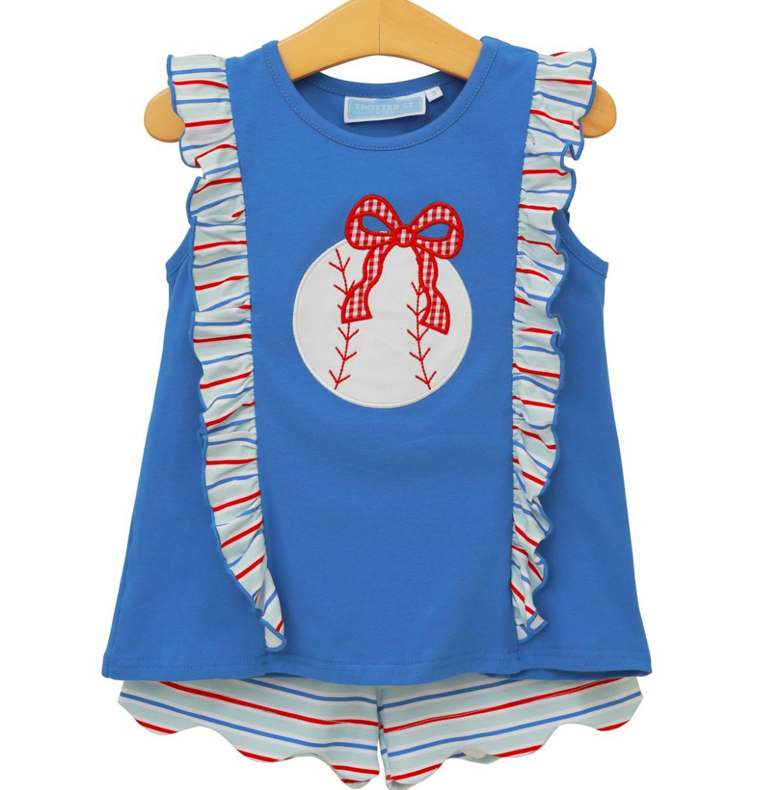 Play Ball Ruffle Short Set