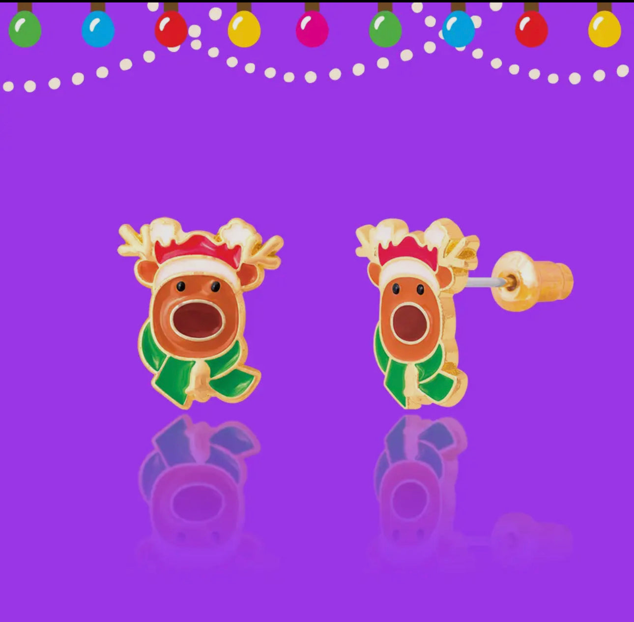 Reindeer Magic Stud Earrings