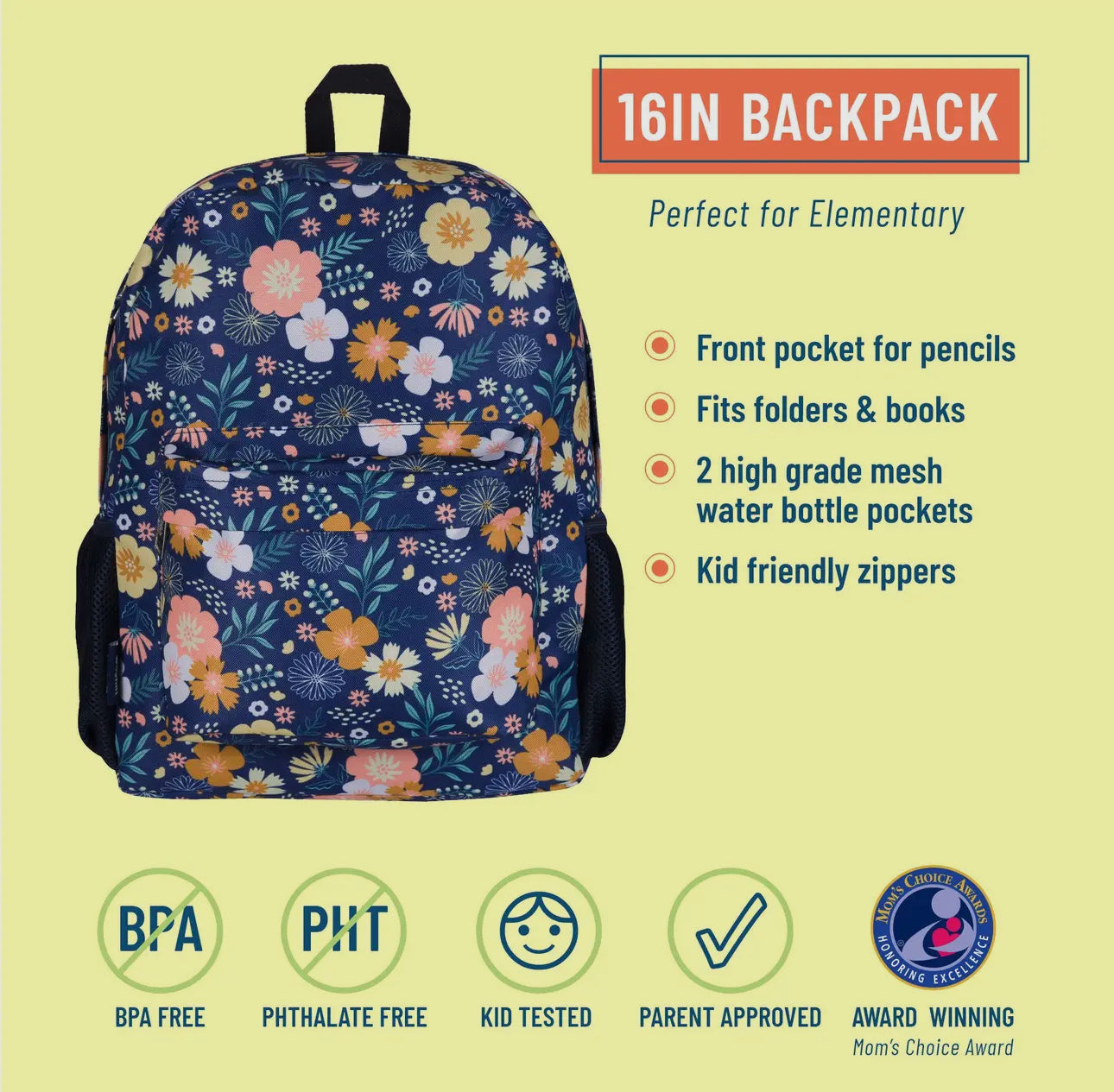 Wildflower Bloom 16in Backpack