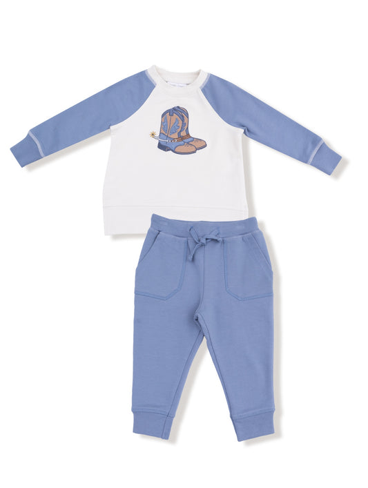 Country Calico- Raglan Sweatshirt and Jogger Set