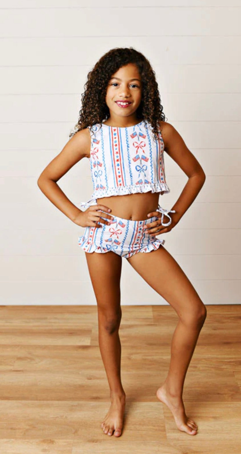 Stars and Bows 2pc Swimsuit