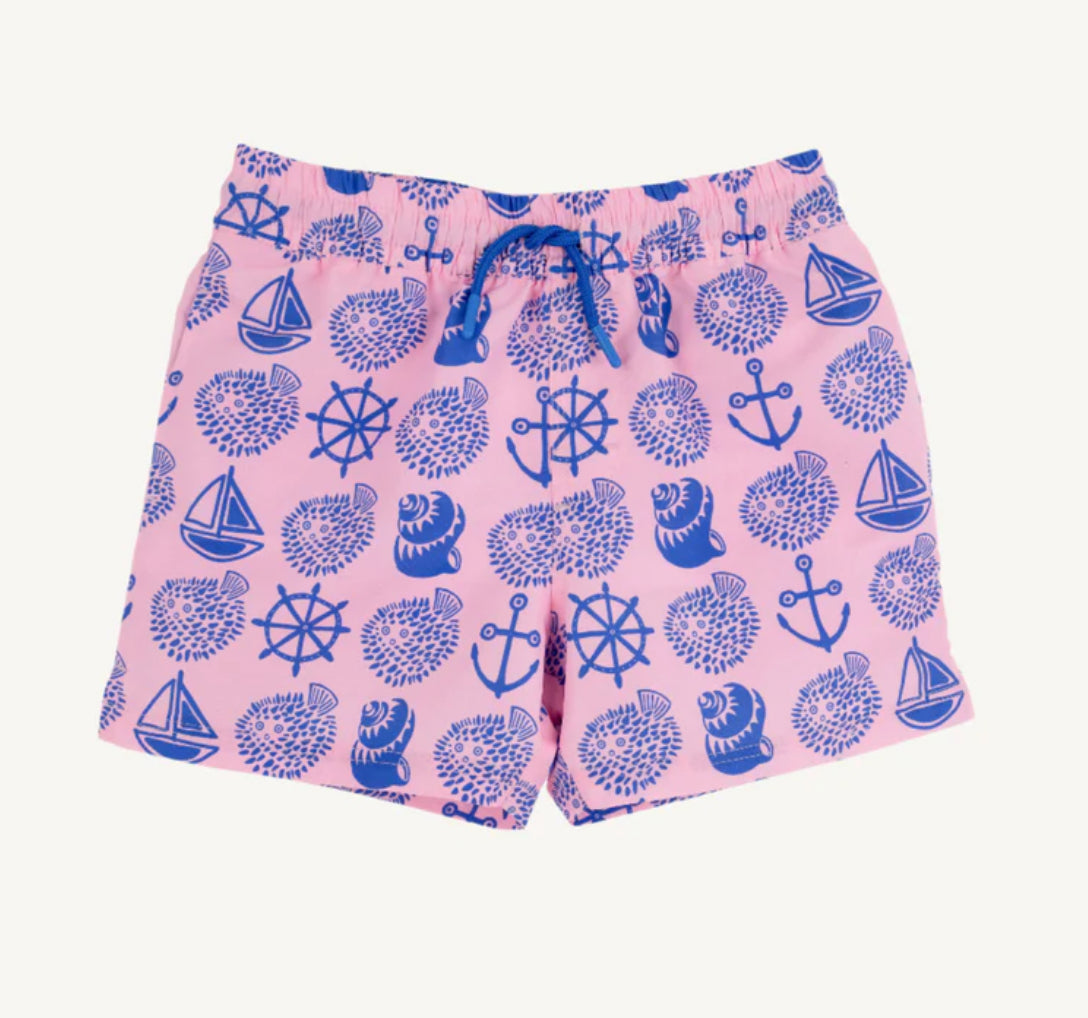 Tortola Trunks-Wilmington Waters (Pier Party Pink)