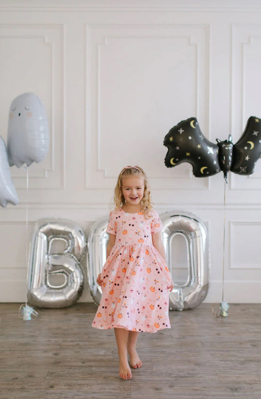 Classic Twirl Dress in Hippie Halloween
