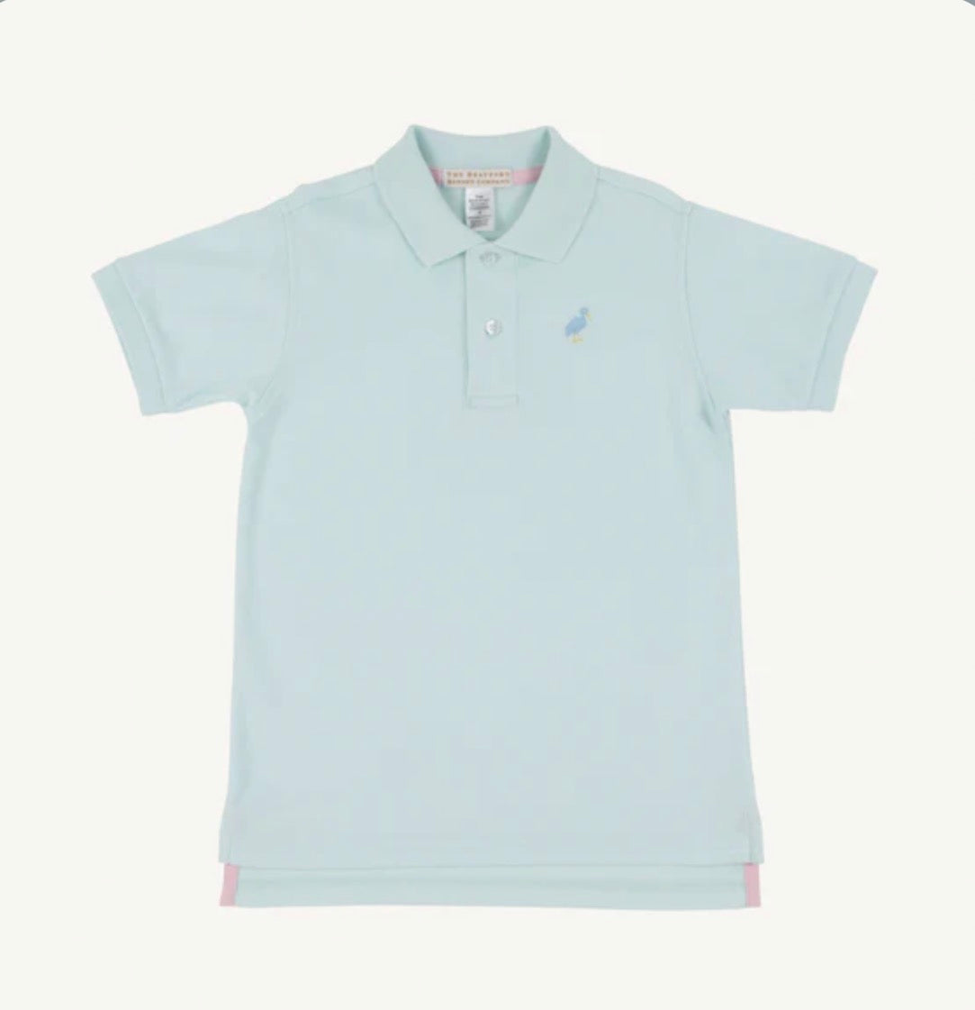 Prim and Proper Polo- Sea Island Seafoam/Beale Street Blue Multicolor