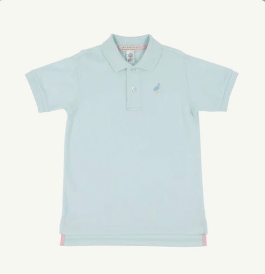 Prim and Proper Polo- Sea Island Seafoam/Beale Street Blue Multicolor