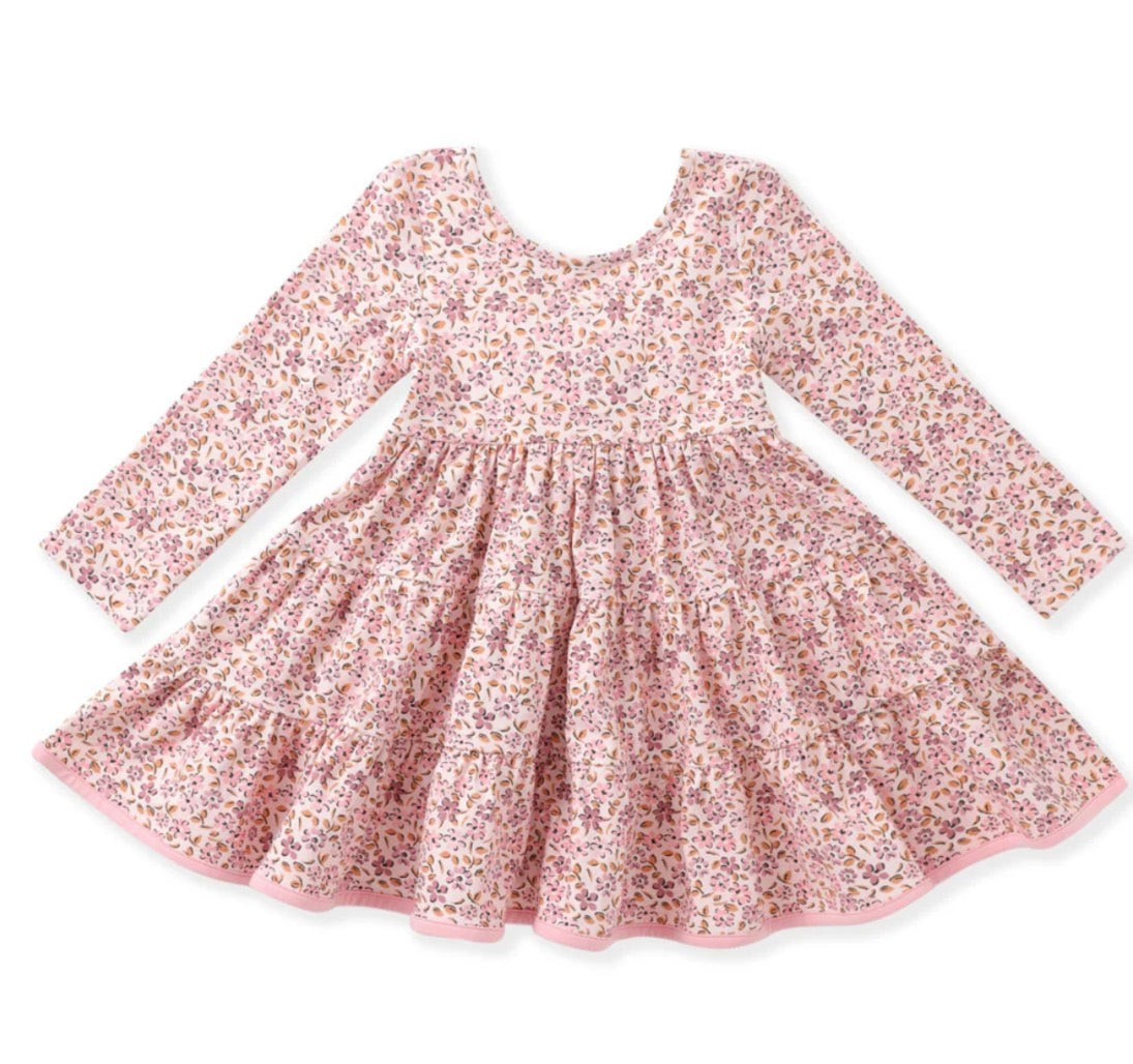 Fall Floral Tier Dress