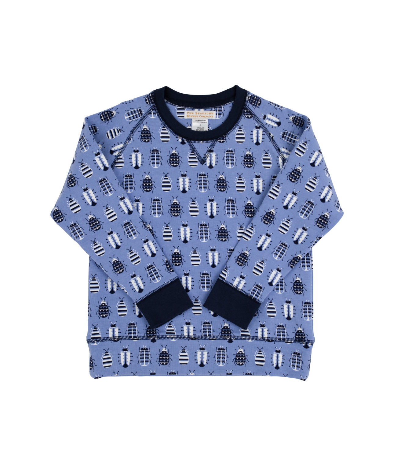 Cassidy Comfort Crewneck Boys Ft- Snug as a Bug, Nantucket Navy