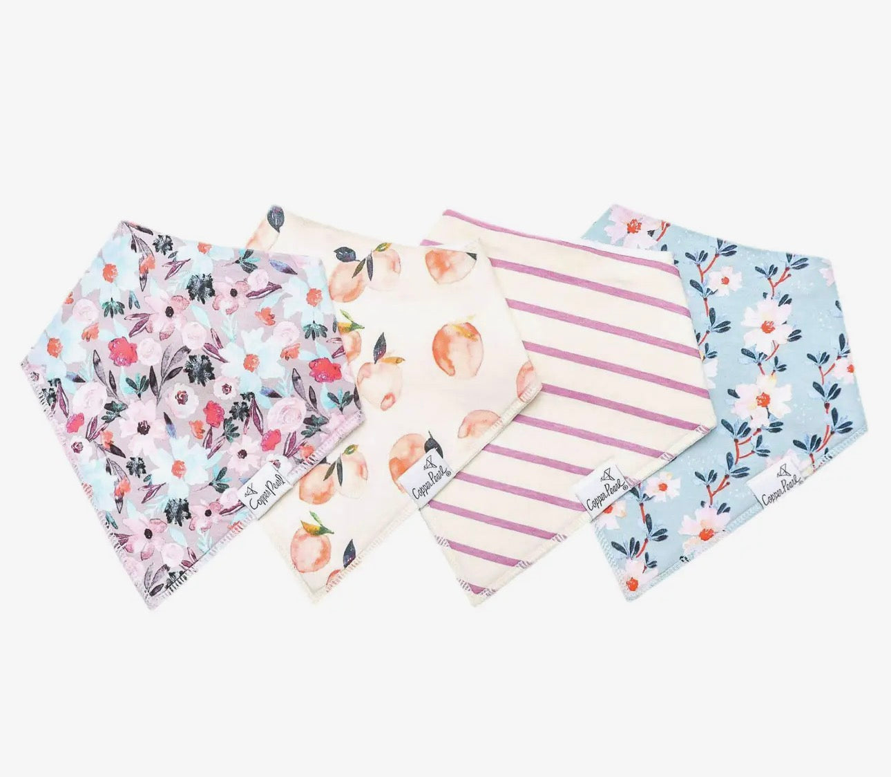 Morgan- 4 Pack Baby Bandana Bibs