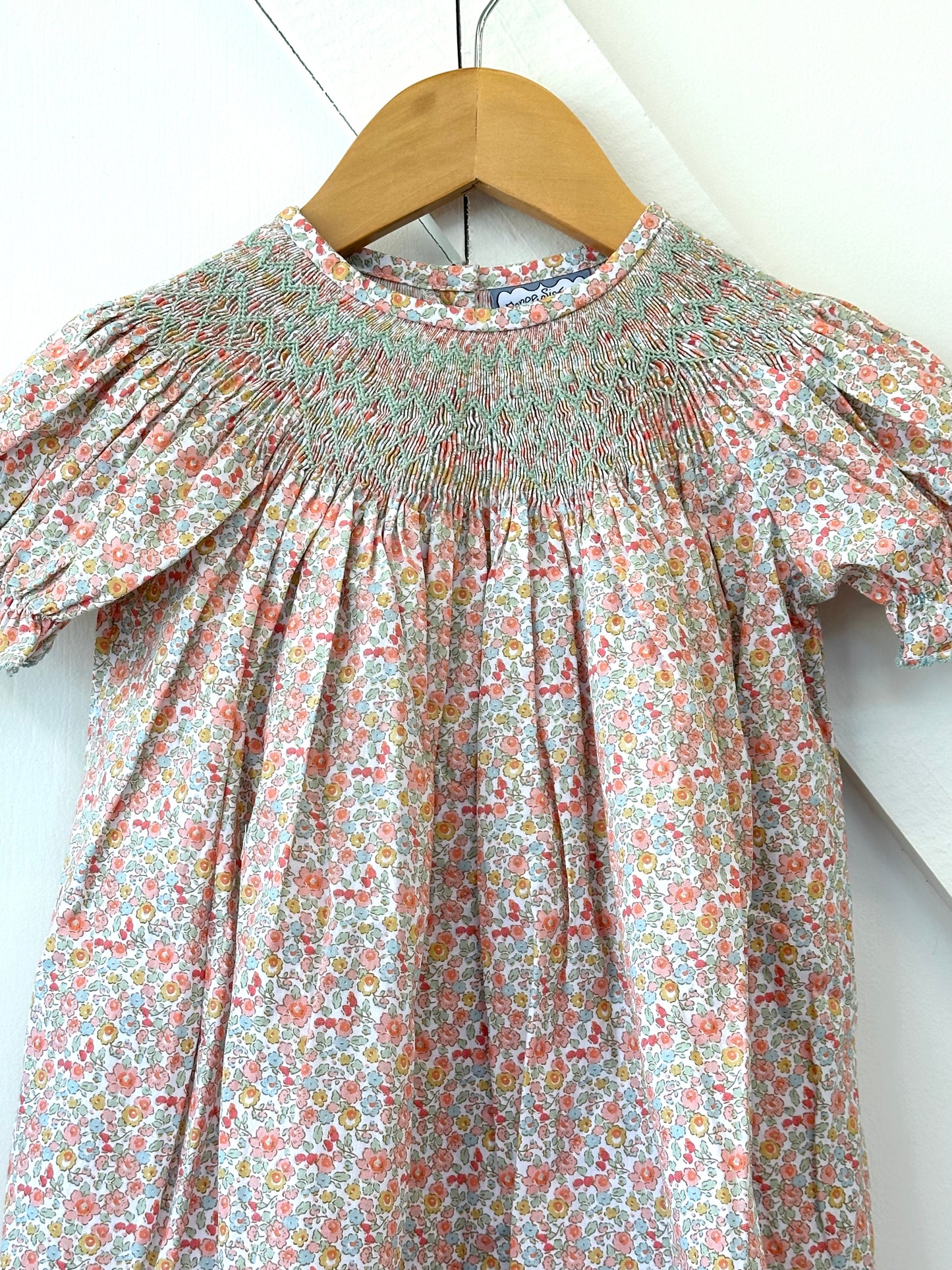 Ditsy Floral Smocked Geo Bishop